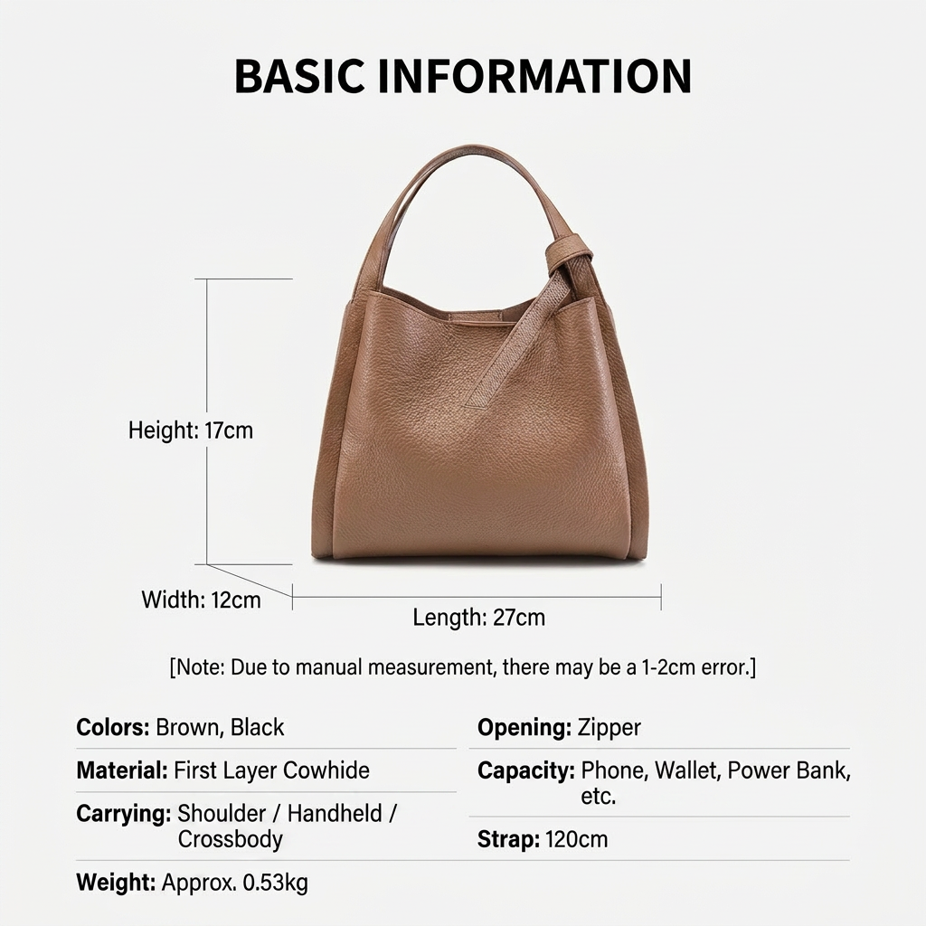 Genuine Leather Bag - 3509