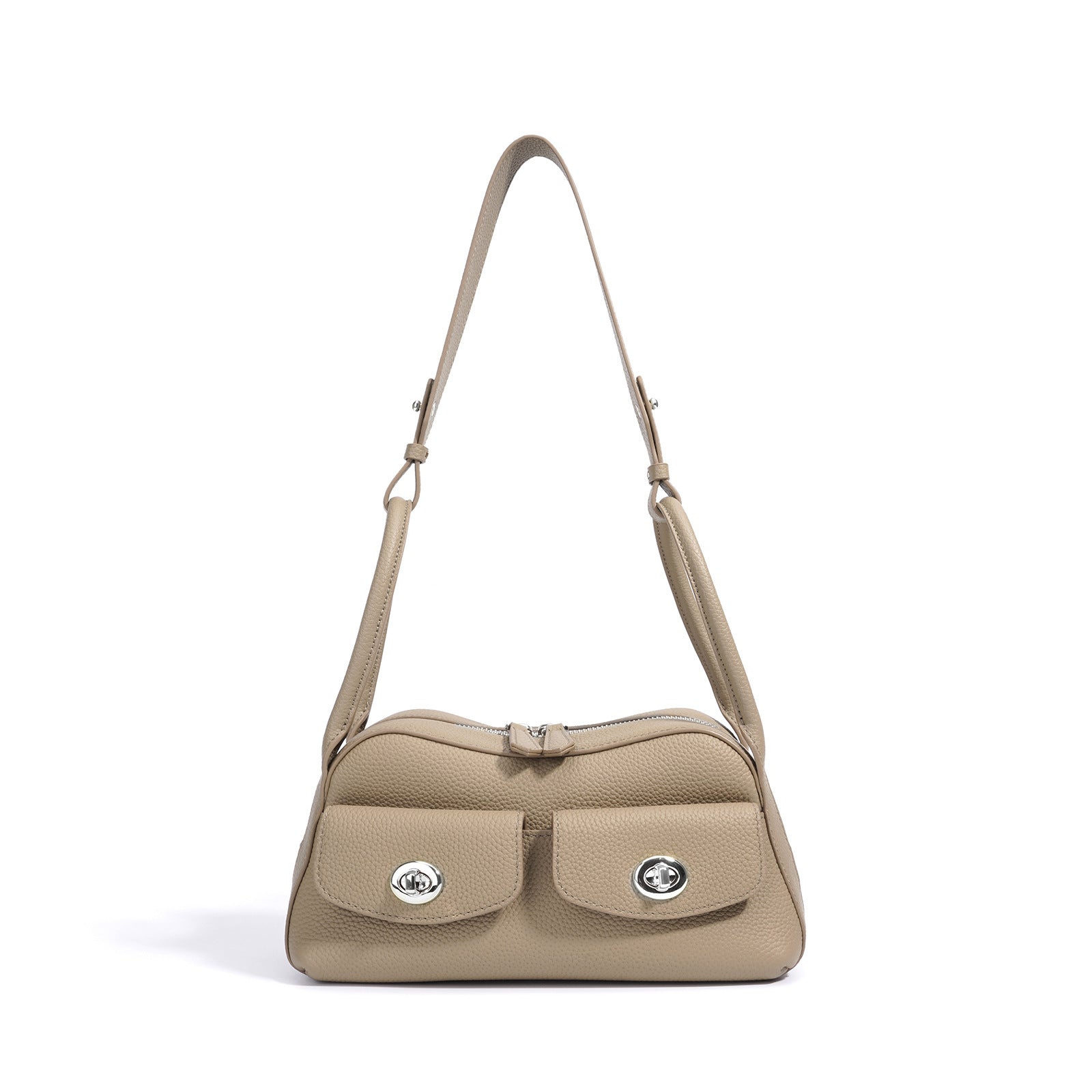 genuine leather Baguette Shoulder Bag 1