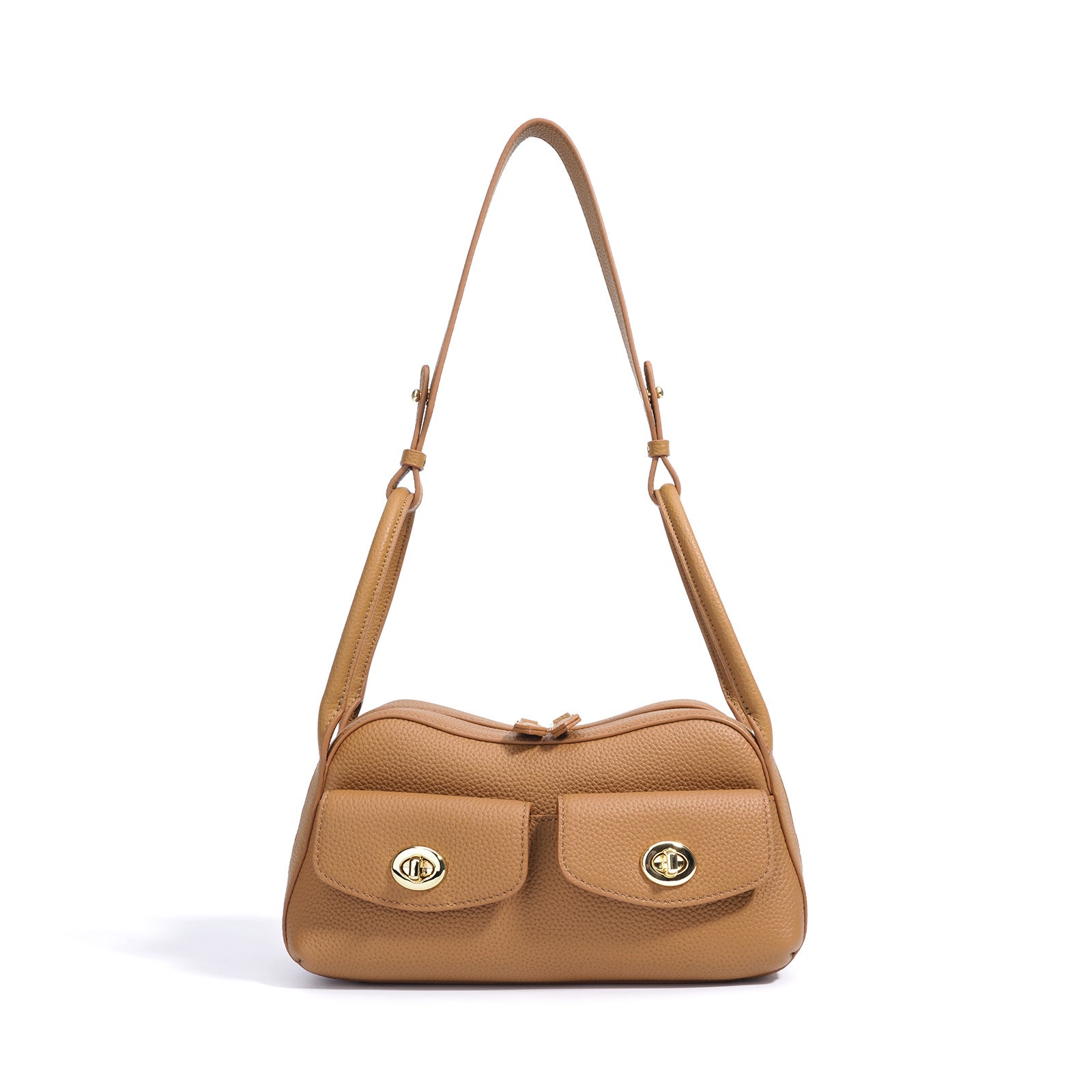 genuine leather Baguette Shoulder Bag 4