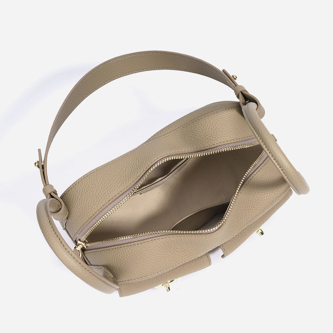 genuine leather Baguette Shoulder Bag 5