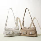 genuine leather Baguette Shoulder Bag 8